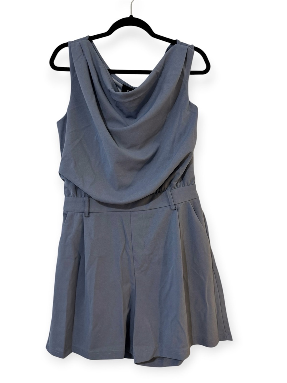 Cider Draped Neck Sleeveless Women’s Romper